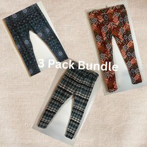 LuLaRoe Women’s Leggings Large (TC) 3 Pack Bundle Multicolor Print Soft Stretch